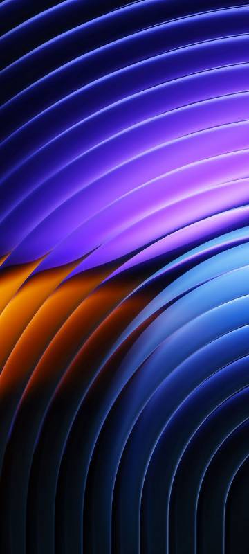 Elegant Purple, Blue, and Orange Gradient Abstract Wallpaper