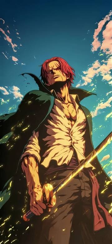 One Piece Yonko Red-Haired Shanks Haki Wallpaper