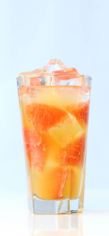 Refreshing grapefruit drink for summer phone wallpaper