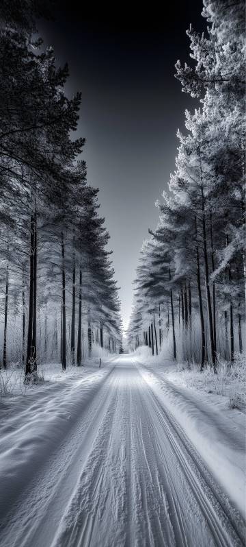 Winter Wonderland Avenue Phone Wallpaper