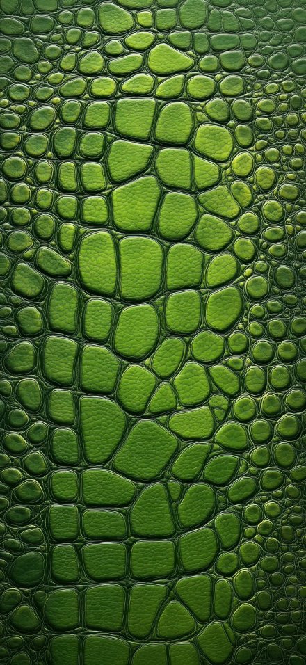 Realistic Green Crocodile Skin Texture 4K Wallpaper