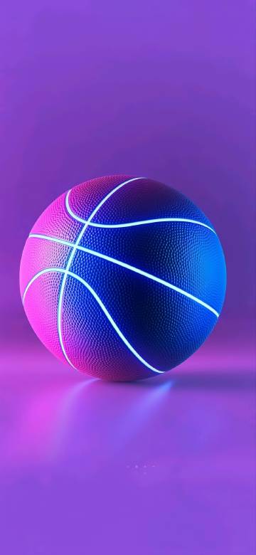 Purple blue ball on purple background