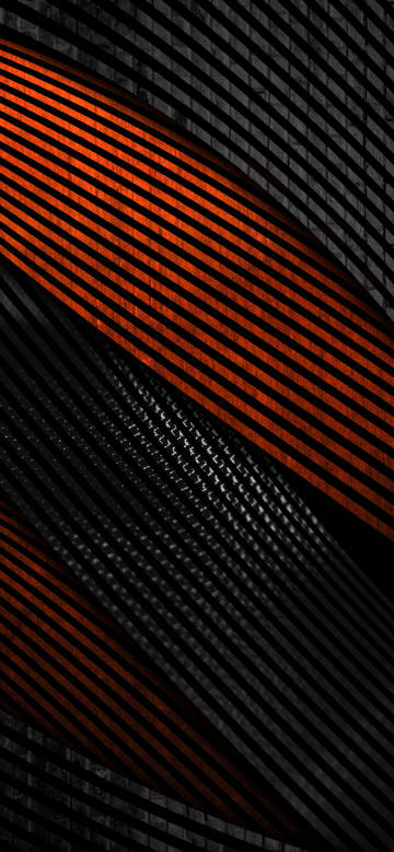Black and orange abstract lines dark background phone wallpaper