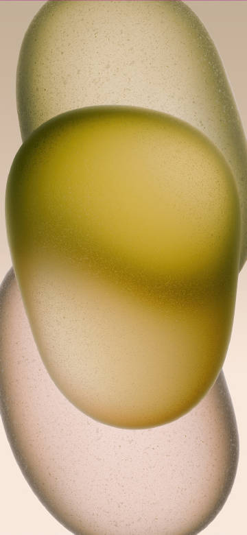 iPhone 15 Light Green Frosted Glass Pebbles Wallpaper