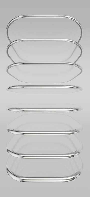 Light Gray Liquid Glass 4K Wallpaper