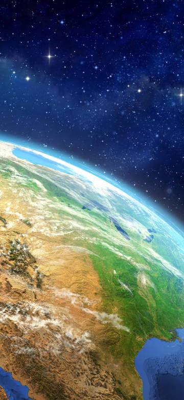 Earth's Landscape from a Space Perspective