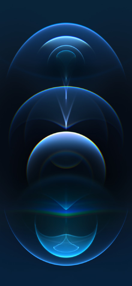 iPhone 12 Pro Resonance Blue Light Wallpaper