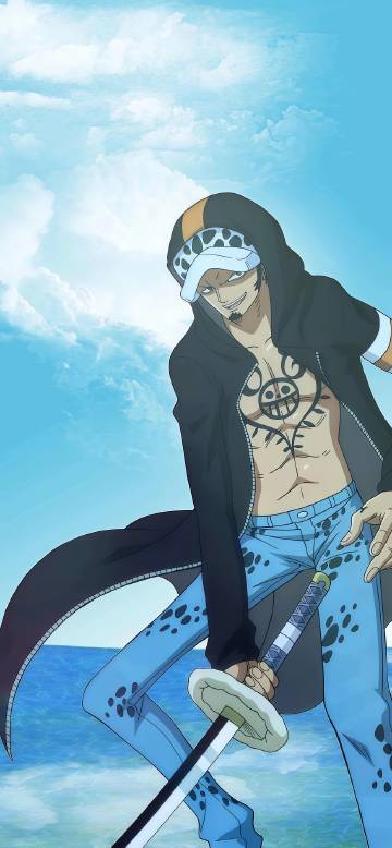 Trafalgar Law holding a sword