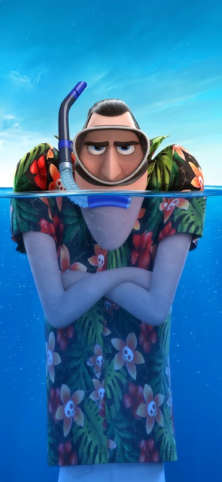 Grumpy Dracula Snorkeling In Hotel Transylvania 3 HD Wallpaper