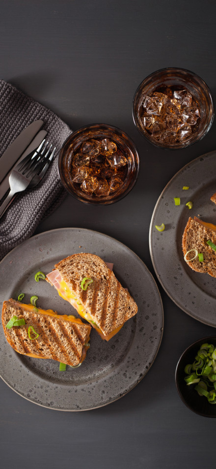 Delicious grilled sandwich phone wallpaper