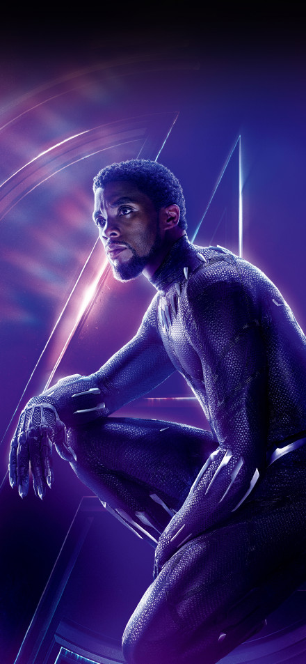 Cool look of black panther phone wallpaper