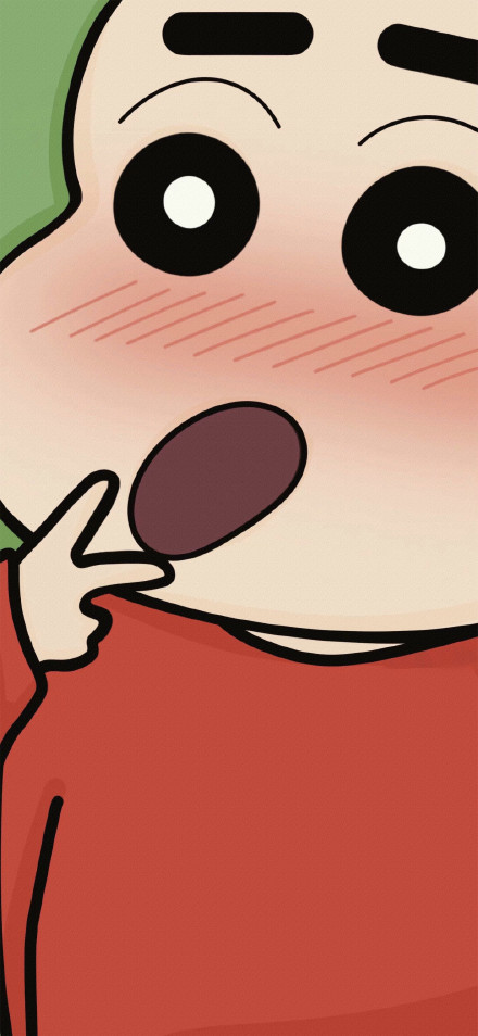 Dynamic Island iPhone wallpaper: Cute Anime Shin-chan