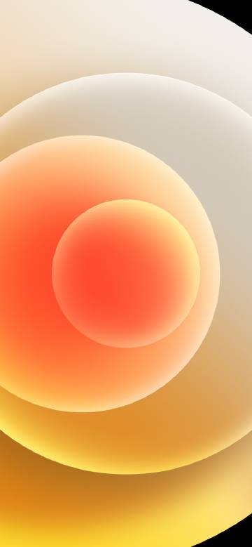 iPhone 12 Orbs White Light Wallpaper