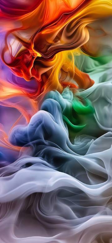 Dreamy color abstract interweaving phone wallpaper
