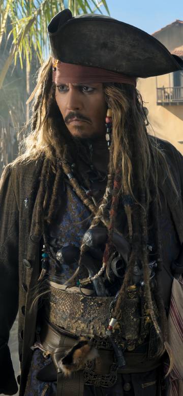 Captain Jack with angry eyes Phone wallpaper