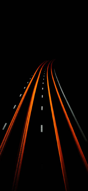 Highway on black background phone wallpaper