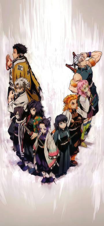 Heroes of Demon Slayer phone wallpaper