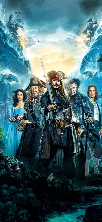 Pirates of the Caribbean: Dead Men Tell No Tales poster phone wallpaper