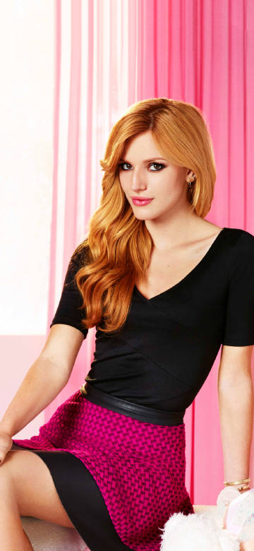Bella Thorne pink aesthetic phone wallpaper