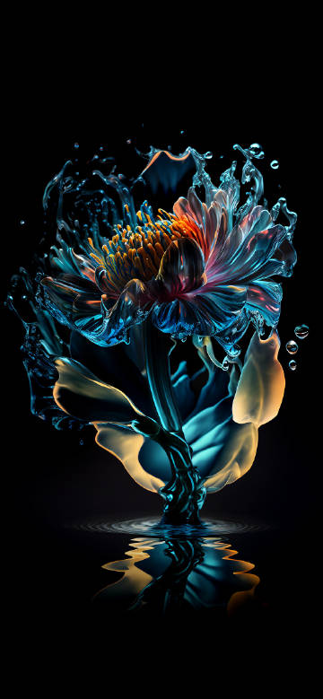 Shining Crystal Petals in the Dark