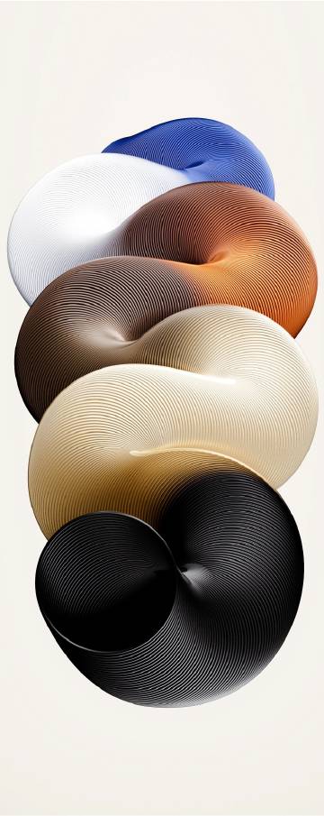 Abstract Twisted Geometric Shapes Art Wallpaper