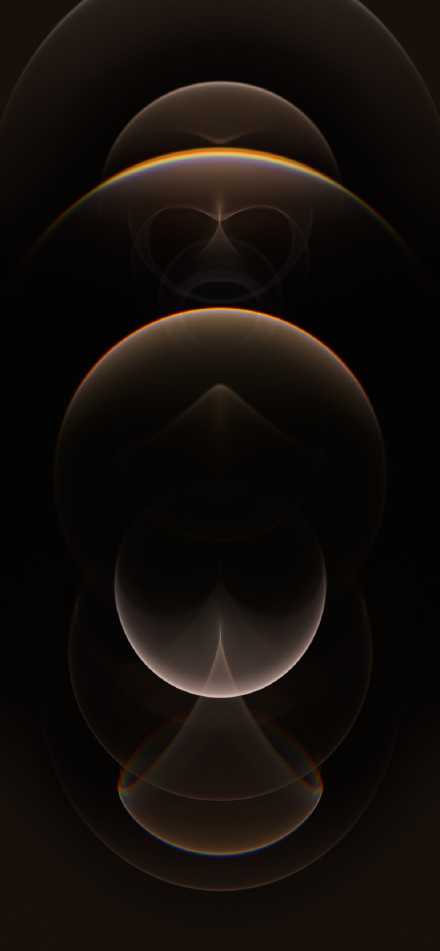 iPhone 12 Pro ​​​Resonance Gold Dark Wallpaper