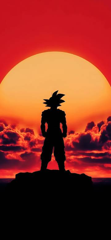 Goku in the Afterglow of the Sunset