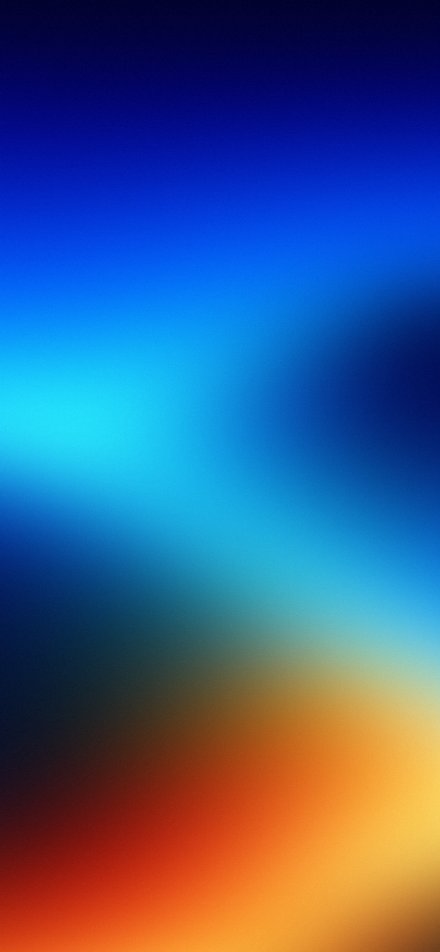 Blue-to-Orange Gradient Glow Effect Wallpaper
