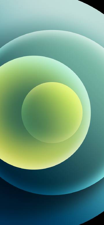 iPhone 12 Orbs Light Green Wallpaper