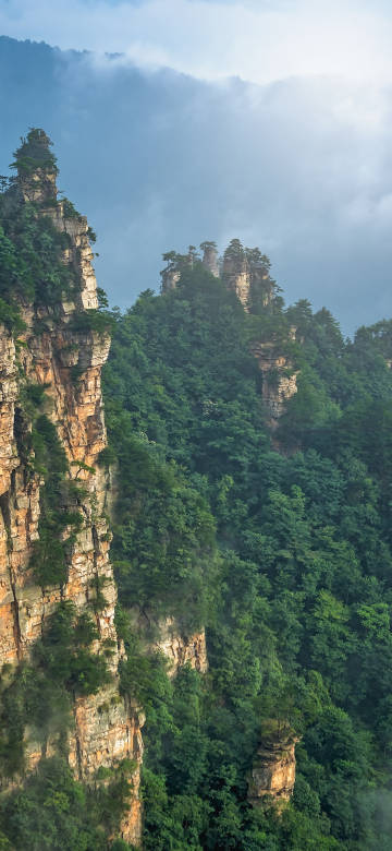 Zhangjiajie Stone Pillars Nature Wallpaper