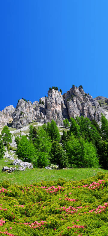 Magnificent scenery of the italian dolomites phone wallpaper