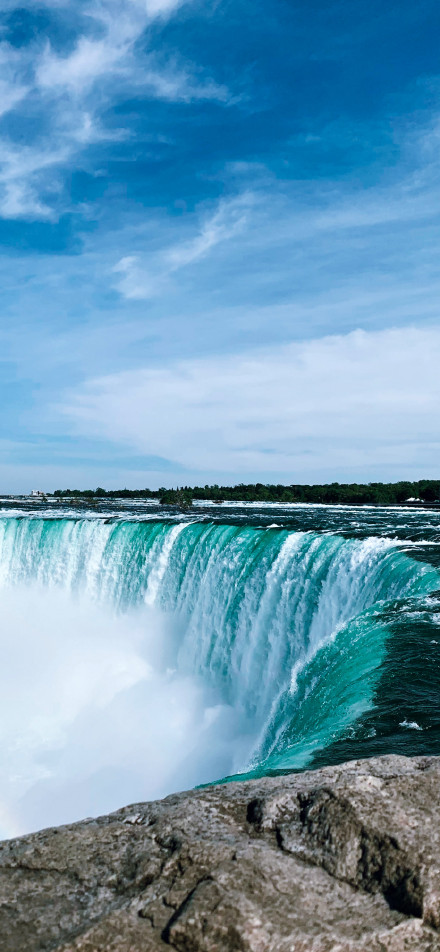 Majestic view of Niagara Falls