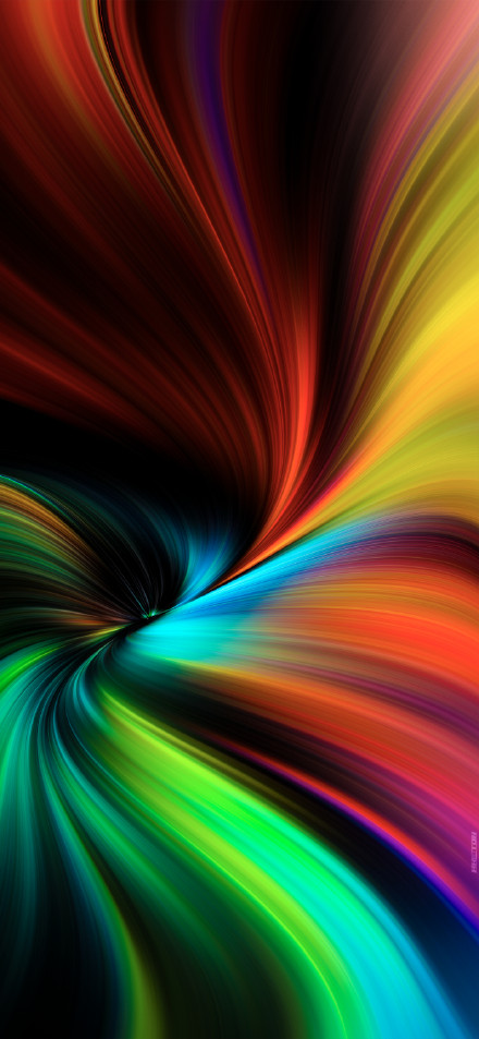 Gorgeous color vortex dynamic abstract phone wallpaper