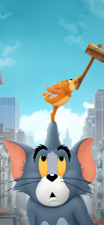 Jerry With A Hammer On Tom's Head