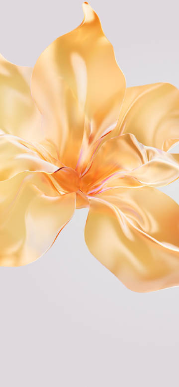 Golden dreamy flower phone wallpaper