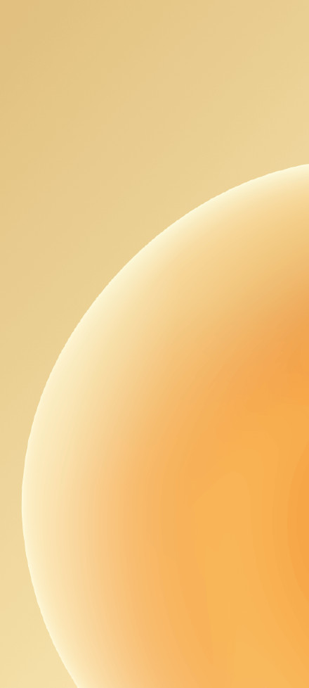 A Soft Light Orange Abstract Curve