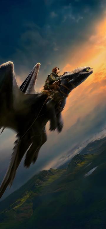 How to Train Your Dragon Hiccup and Toothless Flying