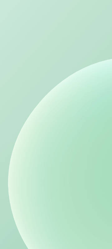 A Soft Light Green Abstract Curve
