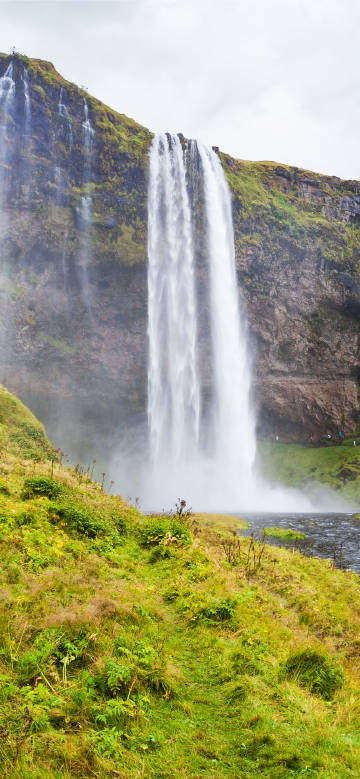 Beautiful Seljalandsfoss Waterfall in Iceland