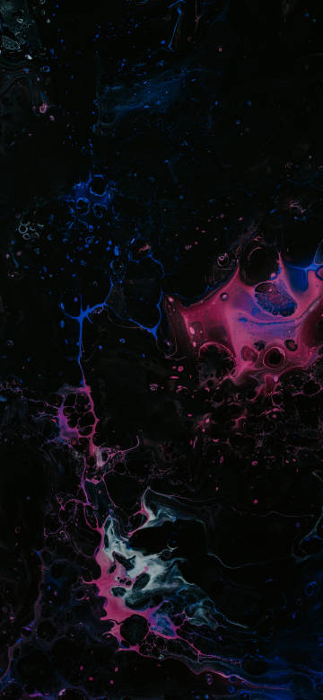 Abstract colorful liquid art dark background phone wallpaper