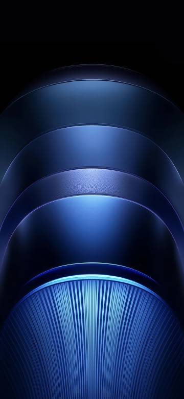 Multiple blue circles on black background phone wallpaper