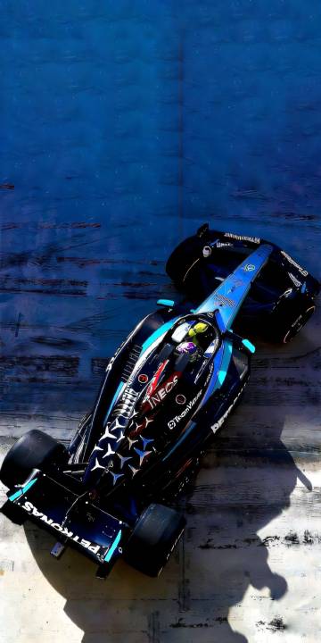 F1 Mercedes Race Car Close-Up 4K Phone Wallpaper
