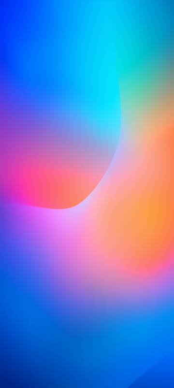 Blue Orange Red Abstract Fluid Art Flowing 4K Wallpaper