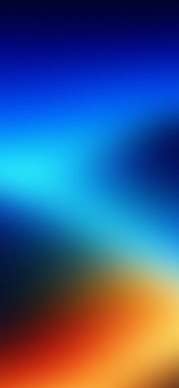 Blue-to-Orange Gradient Glow Effect Wallpaper