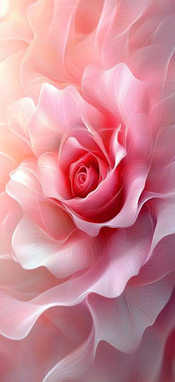 Dreamy pink roses in soft colors phone wallpaper