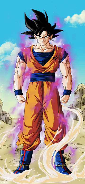 Goku unleashes the Kaioken in the Desert 4K Wallpaper