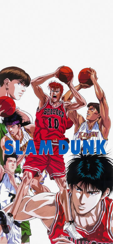 Sakuragi Hanamichi's Teammates and Rivals Poster 4K Wallpaper