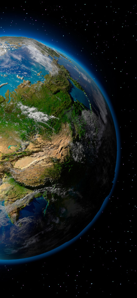 Scenery of asia on earth phone wallpaper