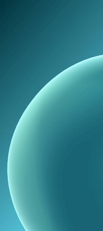 A Soft Light Cyan Abstract Curve