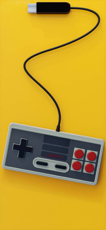 Gamepad Dynamic Island 4K iPhone wallpaper